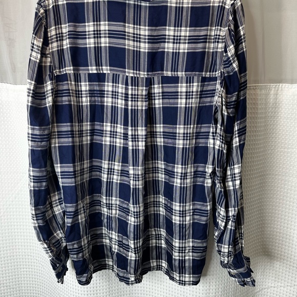 Comi vintage women’s xl blue plaid button up nwt - Picture 3 of 4
